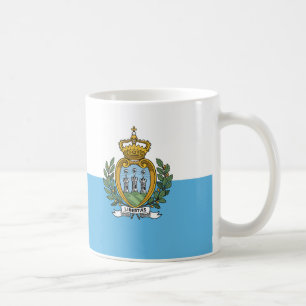 San Marino Flag Keramik Kaffee Tasse