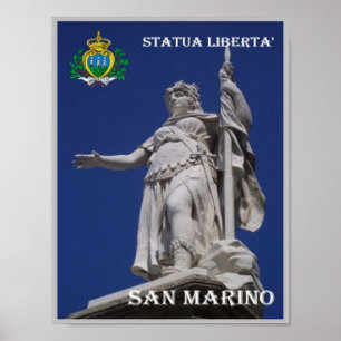 San Marino - Freiheitsstatue - Poster