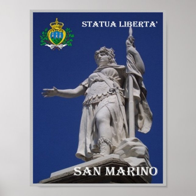 San Marino - Freiheitsstatue - Poster (Vorne)