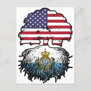 San Marino Marinese USA Vereinigte Staaten Staaten Postkarte