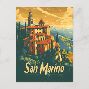 San Marino Reise Postkarte