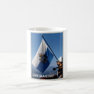 San Marino - Waving Flag - Kaffeetasse