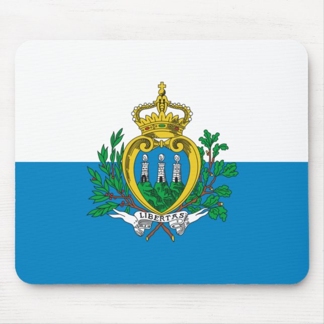San- Marinoflagge Mousepad (Vorne)
