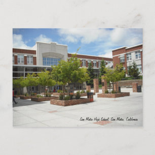 San Mateo High School Postkarte