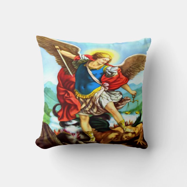 San Miguel Almohada - St. Michael Pillow Kissen (Vorderseite)