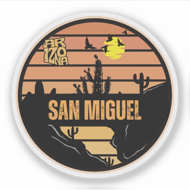 San Miguel, Arizona Aufkleber (Vorderseite)
