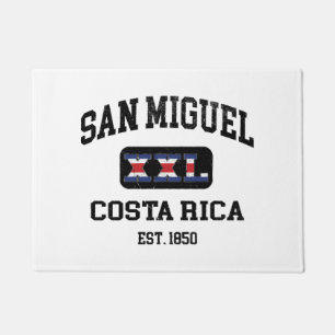 San Miguel, Costa Rica - XXL Athletic Fußmatte