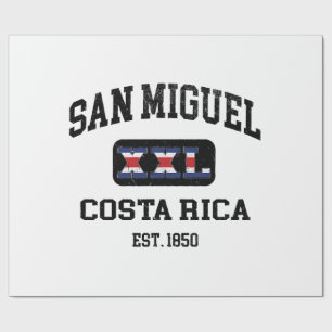 San Miguel, Costa Rica - XXL Athletic Geschenkpapier