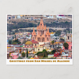 San Miguel de Allende Gebäude und Kirche Postkarte
