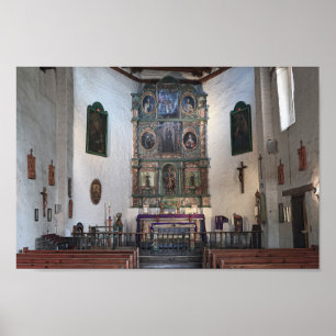 San Miguel Mission Altar, Santa Fe Poster