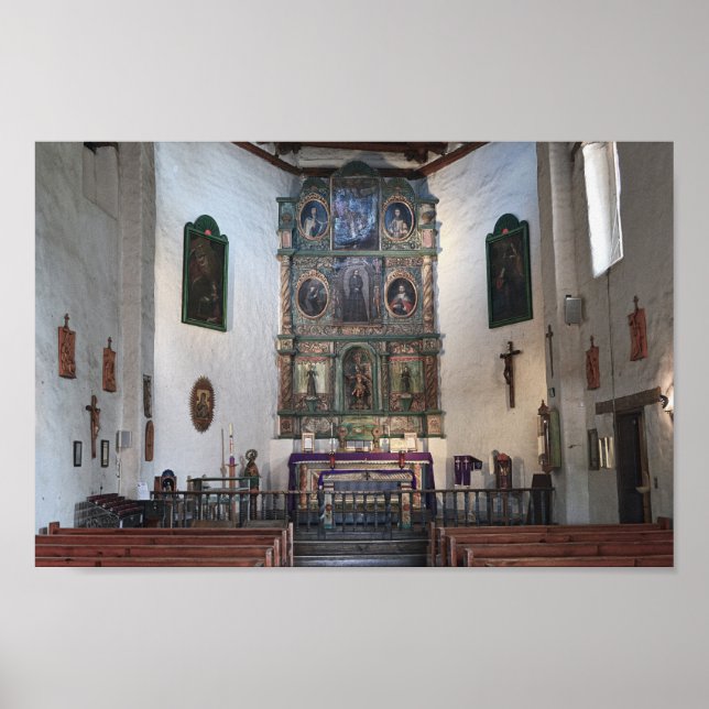 San Miguel Mission Altar, Santa Fe Poster (Vorne)