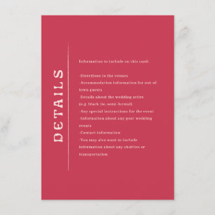 San Miguel Wedding Begleitkarte