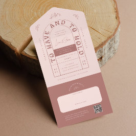 San Miguel Wedding Einladung mit RSVP Card