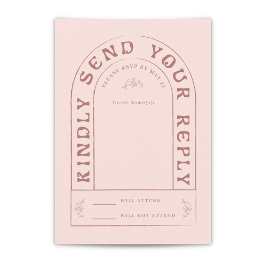 San Miguel Wedding RSVP Card mit QR Code Karte