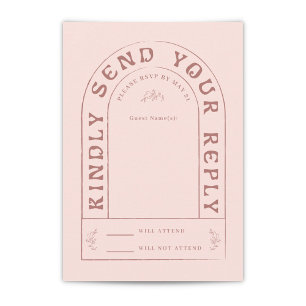 San Miguel Wedding RSVP Card mit QR Code Karte