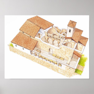 San Millan de la Cogolla. Suso Kloster. La Poster