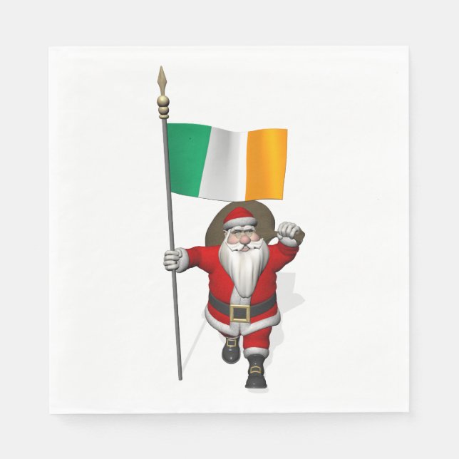 San Nioclás Nollaig Shona Duit Serviette (Vorderseite)