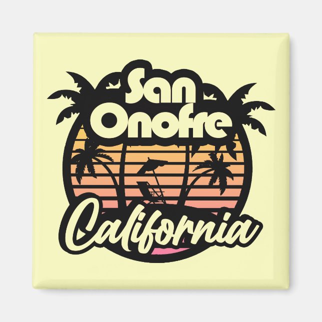 San Onofre Beach, Kalifornien Magnet (Vorne)