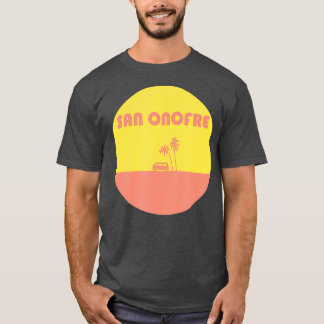 San Onofre California Throwback Surfing Van T-Shirt