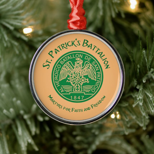 San Patricios Saint Patrick Battalion Ornament Aus Metall (Baum)