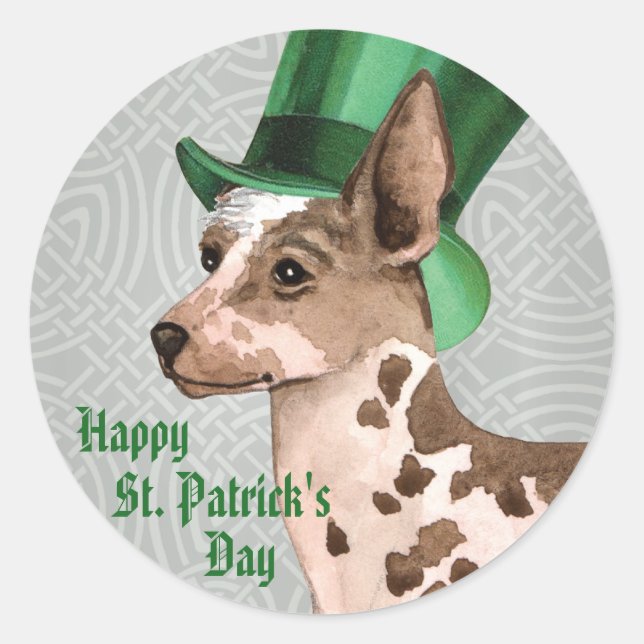San Patrick's Day PIO Runder Aufkleber (Vorderseite)