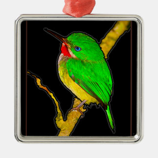 San Pedrito Puerto Rican Bird Ornament Aus Metall