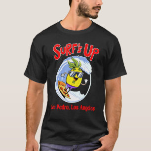 San Pedro Beach Surfen für Kinder Ananas Surfen Au T-Shirt