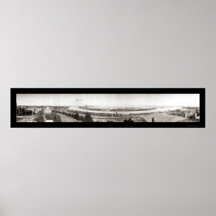 San Pedro, CA Riesiges Foto 1909 Poster