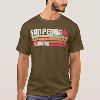 San Pedro California CA Vintag 70er 80er Gift Beac T-Shirt