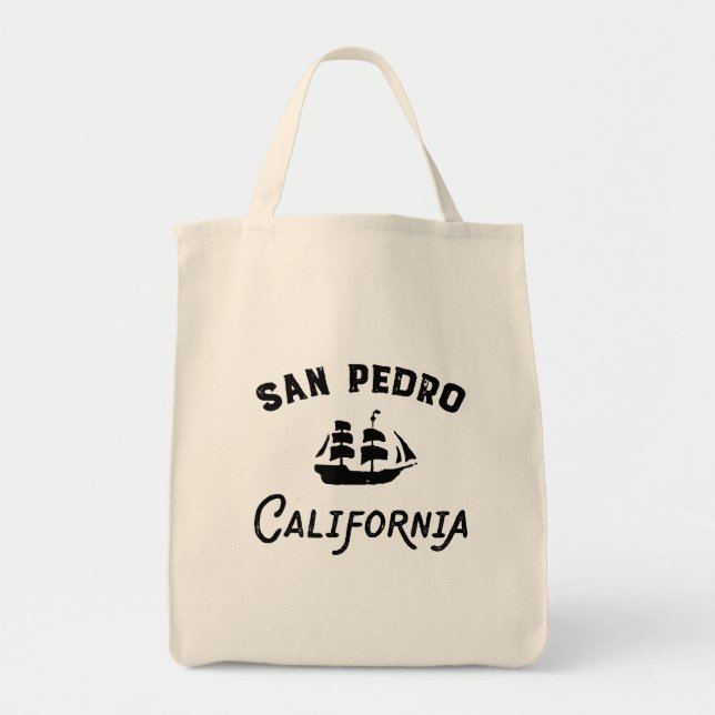San Pedro California Hafen Los Angeles Tall Ship Tragetasche (Vorne)