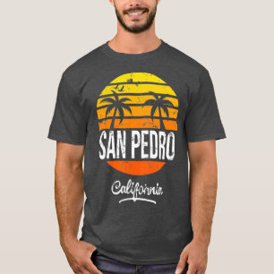 San Pedro California Vintag Retro Beach Style T-Shirt