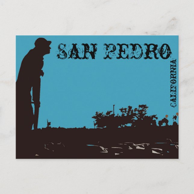 San Pedro Fisherman Postcard Postkarte (Vorderseite)