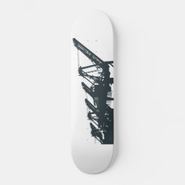 San Pedro Hafen Cranes Skateboard