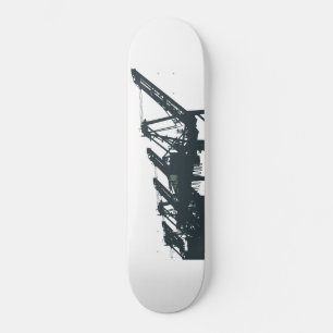 San Pedro Hafen Cranes Skateboard