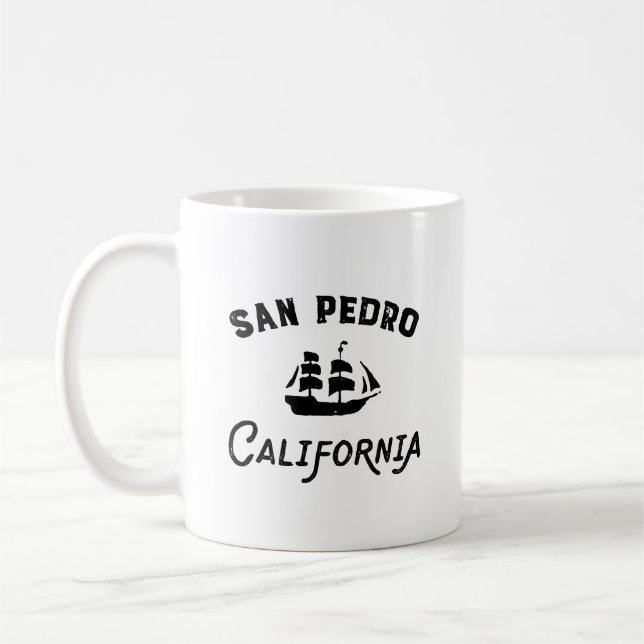 San Pedro Hafen von Los Angeles Kalifornien Großes Tasse (Links)