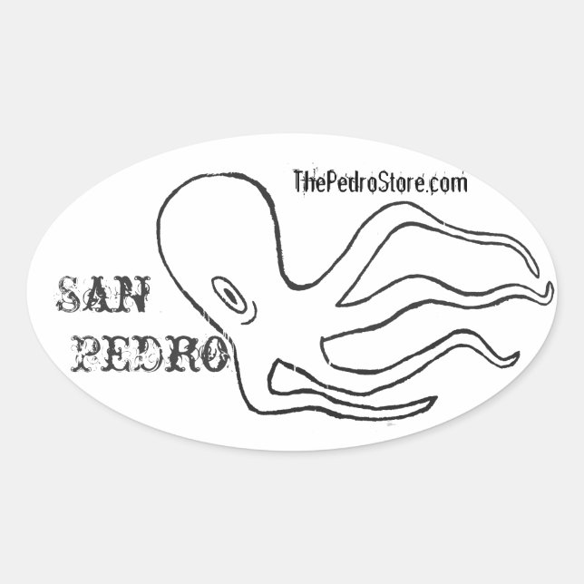 San Pedro Octopus Stickers (Vorderseite)