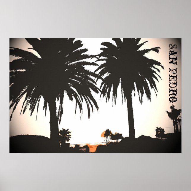 San Pedro Royal Palms Poster (Vorne)