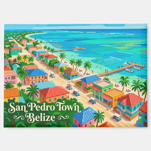 San Pedro Town Belize Magnet