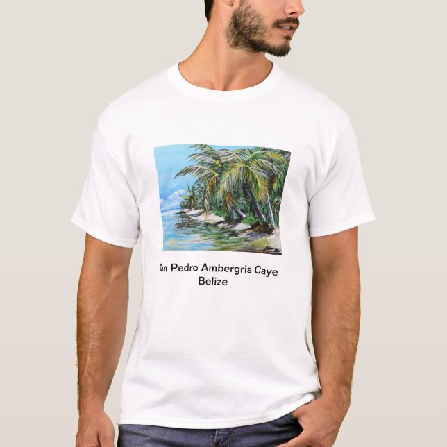 San- Pedroamber Caye Belize T-Shirt (Vorderseite)