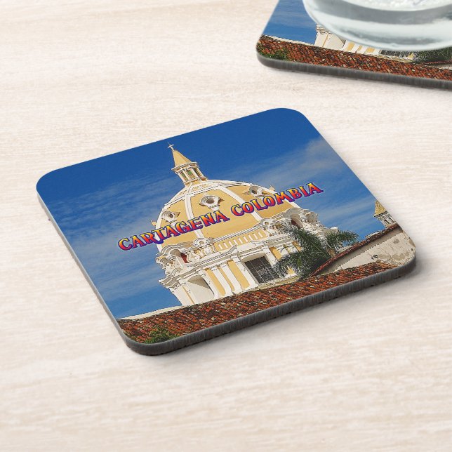 San- Pedrokathedralen-Cartagena-Untersetzer Getränkeuntersetzer (Linke Seite)