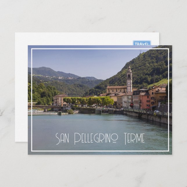 San Pellegrino Terme, Lombardei, Italien Postkarte (Vorne/Hinten)