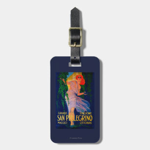 San Pellegrino Vintage PlakatEuropa Gepäckanhänger