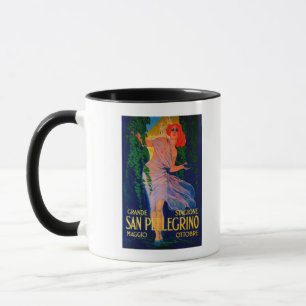 San Pellegrino Vintage PlakatEuropa Tasse