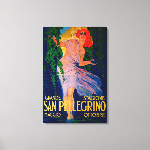 San Pellegrino Vintages PosterEurope Leinwanddruck