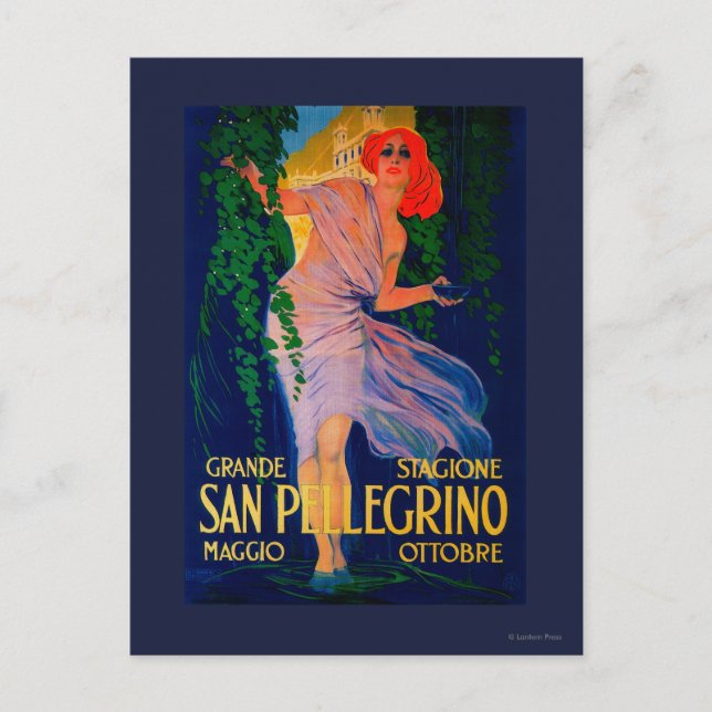 San Pellegrino Vintages PosterEurope Postkarte (Vorderseite)