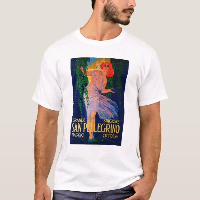 San Pellegrino Vintages PosterEurope T-Shirt (Vorderseite)