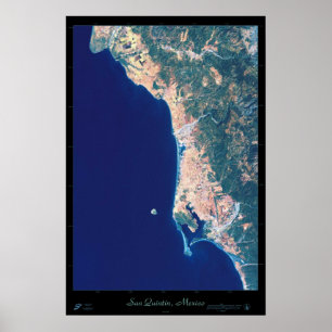San Quintin, Satellitenposter Baja California Poster