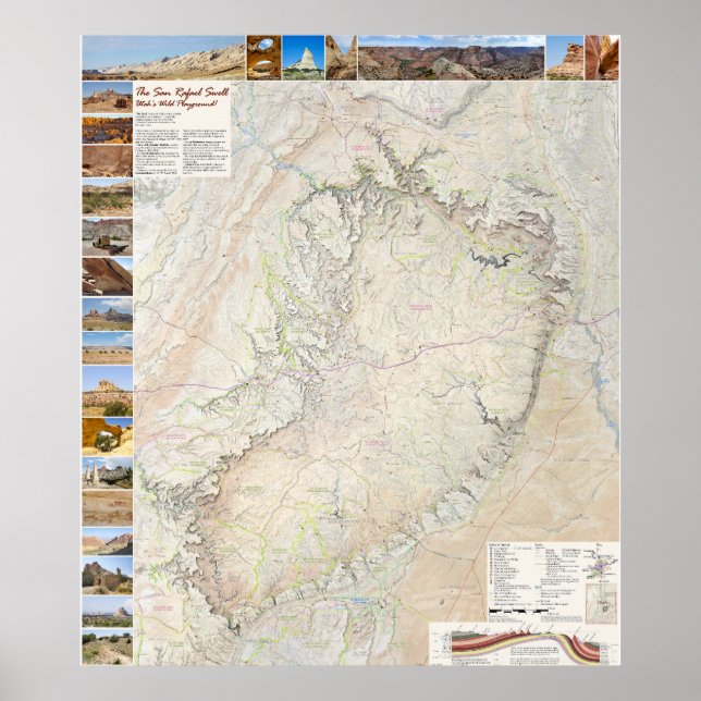 San Rafael Swell: Utah's Backcountry Playground Poster (Vorne)