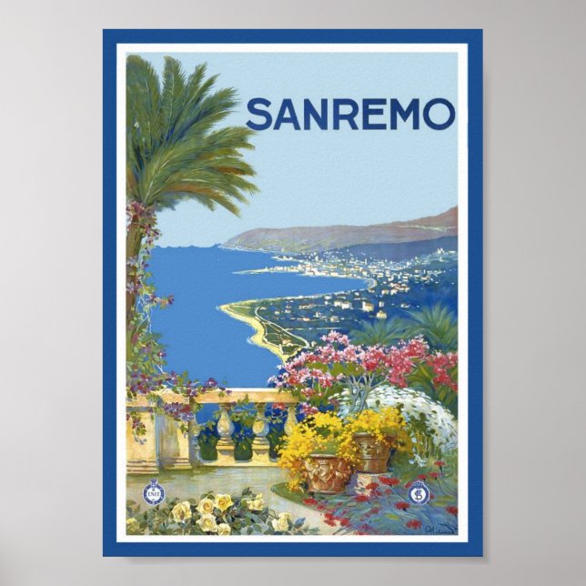 San Remo Italy Poster (Vorne)