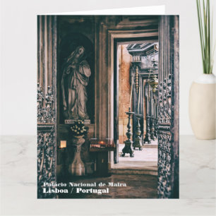 San Rita Cascia Statue im Palazzo Civico Dankeskarte